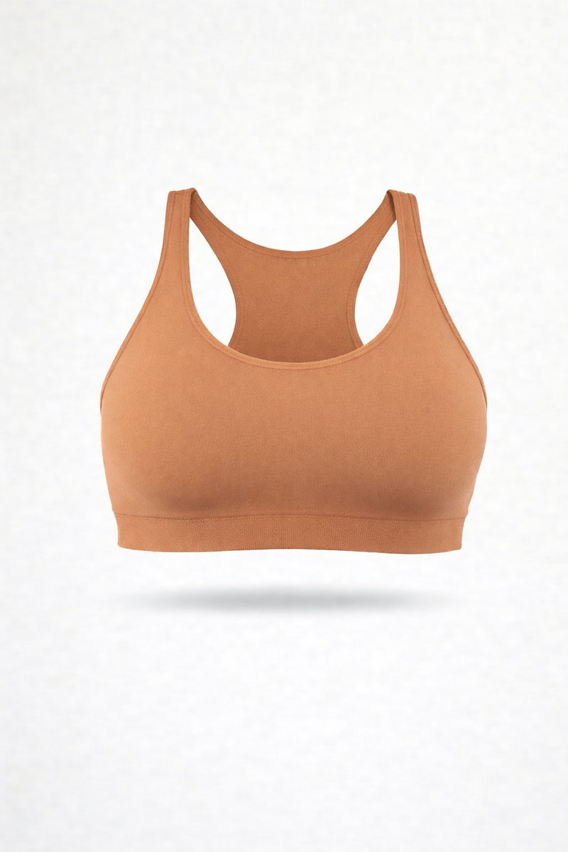Sport-Bralette - Kamel