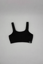 Top Sportivo Nero Curvy per Taglie Forti Alto Sostegno | Leela Lab