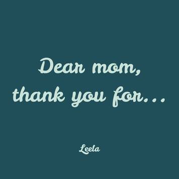 What else do you want to thank your mama for?

Happy Mother’s day! 💞